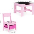 Sada dětského nábytku HOME ECOTOYS růžová