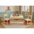 Sada dětského nábytku HOME ECOTOYS dřevěný dekor