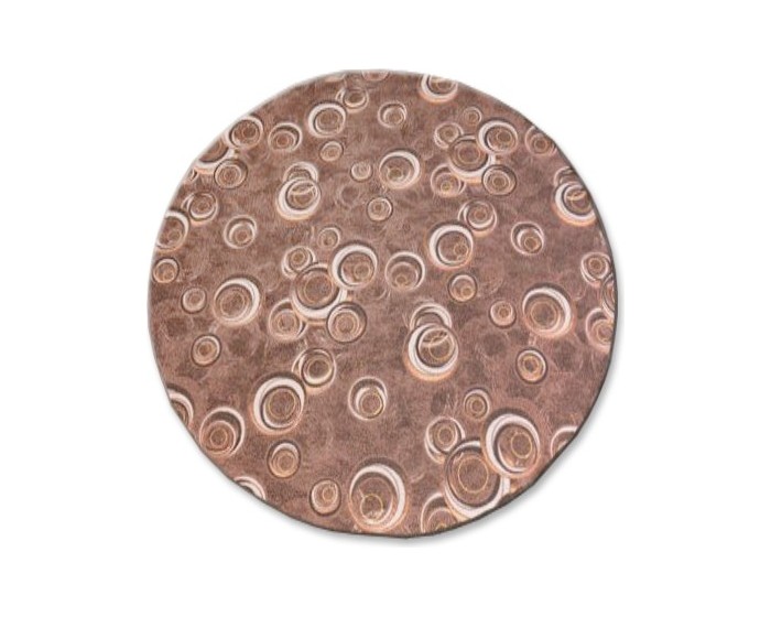 Kulatý koberec DROPS Bubbles hnědý