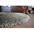 Kulatý koberec LOVE SHAGGY taupe