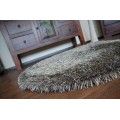 Kulatý koberec LOVE SHAGGY taupe