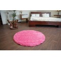 Kulatý koberec SHAGGY Hiza 5cm růžový