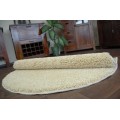 Kulatý koberec SHAGGY Hiza 5cm česnekový