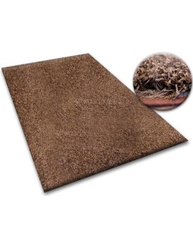 Kusový koberec SHAGGY Izebelie 5cm hnědý