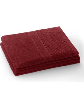Ručník RUBRUM klasický styl 30x50 cm vínový