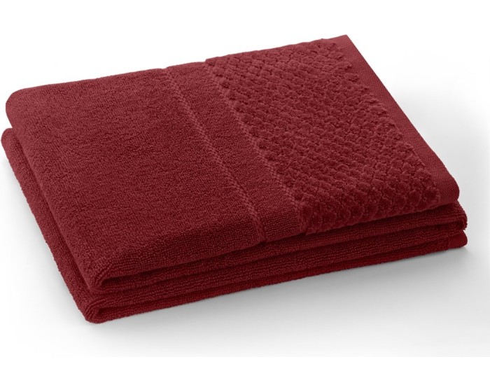 Ručník RUBRUM klasický styl 30x50 cm vínový
