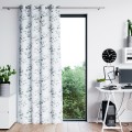 Závěs AmeliaHome Serenity se průchodkami 140x250 cm bílý/zelený