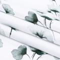 Závěs AmeliaHome Serenity se průchodkami 140x250 cm bílý/zelený