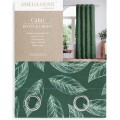 Závěs AmeliaHome Calm s průchodkami 140x250 zelený