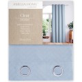Závěs AmeliaHome Clear s průchodkami 140x250 modrý/bílý