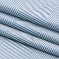 Závěs AmeliaHome Clear s průchodkami 140x250 modrý/bílý