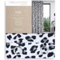 Závěs AmeliaHome Wild s průchodkami 140x250 cm černo-bílý