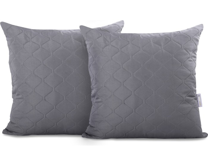 Povlaky na polštáře Decoking Mela šedé 40x40 - 2 kusy