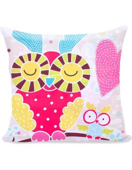 Povlak na polštář DecoKing Cute Owl 80x80 barevný