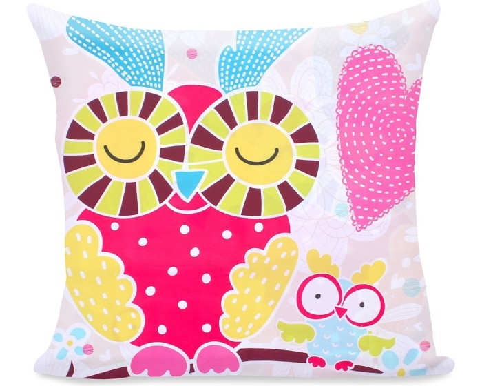 Povlak na polštář DecoKing Cute Owl 80x80 barevný