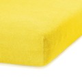 Froté prostěradlo s gumou AmeliaHome Ruby žluté