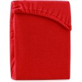 Froté prostěradlo s gumou AmeliaHome Ruby červené