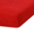Froté prostěradlo s gumou AmeliaHome Ruby červené