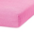Froté prostěradlo s gumou AmeliaHome Ruby růžové