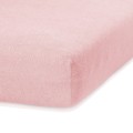 Froté prostěradlo s gumou AmeliaHome Ruby světlé růžové