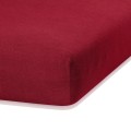 Froté prostěradlo s gumou AmeliaHome Ruby tmavě červené