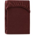 Froté prostěradlo s gumou AmeliaHome Ruby hnědé