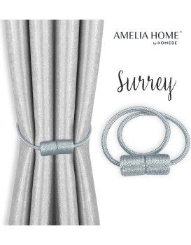 Sada úvazů na závěsy SURREY 2 ks šedá