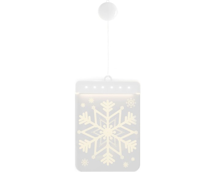 LED světelná ozdoba na okno SNOWBALL bílá