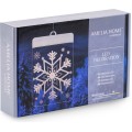 LED světelná ozdoba na okno SNOWBALL bílá