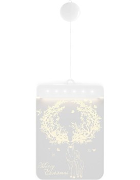 LED světelná ozdoba na okno DEER bílá