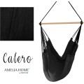 Závěsné houpací křeslo Calero černé