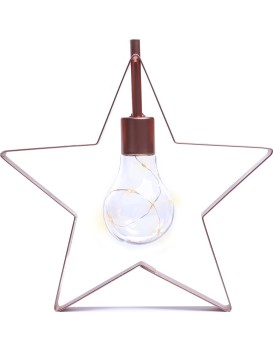 Vánoční LED lampa STAR červená