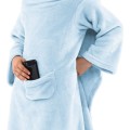 Dětská deka s rukávy DecoKing Lazy světle modrá