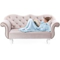 Dětská deka s rukávy DecoKing Lazy světle modrá