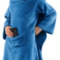 Dětská deka s rukávy DecoKing Lazy tmavě modrá