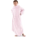 Dětská deka s rukávy DecoKing Lazy růžová