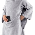 Dětská deka s rukávy DecoKing Lazy šedá