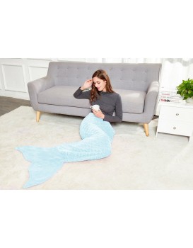 Deka z mikrovlákna DecoKing Ariel světle modrá