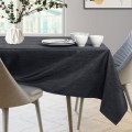 Sada ubrusu a běhounu na stůl AmeliaHome VESTA 115x250+35x250 cm černá