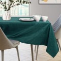 Sada ubrusu a běhounu na stůl AmeliaHome VESTA 115x180+35x180 cm lahvově zelená