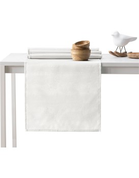 Sada ubrusu a běhounu na stůl AmeliaHome VESTA 115x180+35x180 cm krémová