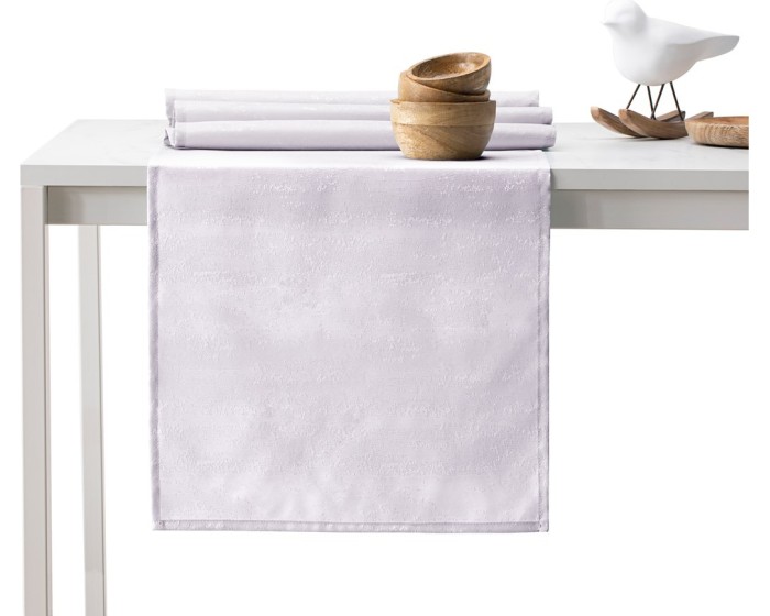 Sada ubrusu a běhounu na stůl AmeliaHome VESTA 115x250+35x250 cm šeříková