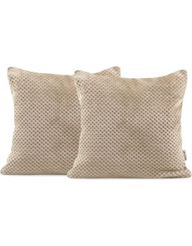 Povlaky na polštáře Decoking Xela cappuccino 45x45 - 2 kusy