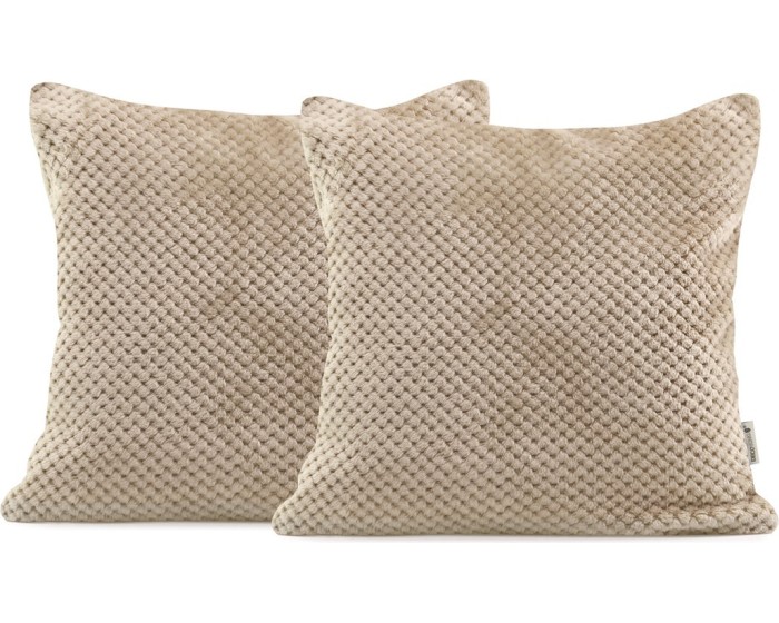 Povlaky na polštáře Decoking Xela cappuccino 45x45 - 2 kusy