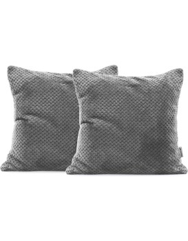 Povlaky na polštáře Decoking Xela šedé 45x45 - 2 kusy