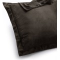 Povlaky na polštáře AmeliaHome Velvet Side Si tmavě hnědé