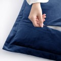 Sada 2 ks povlaků na polštáře AmeliaHome Velvet Side indigová