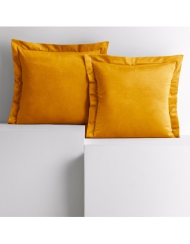 Povlaky na polštáře AmeliaHome Velvet Side hořčicové