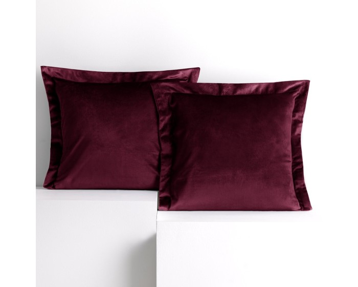 Sada 2 ks povlaků na polštáře AmeliaHome Velvet Side červená