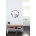 Kulaté nástěnné zrcadlo HUB 61 cm černé
